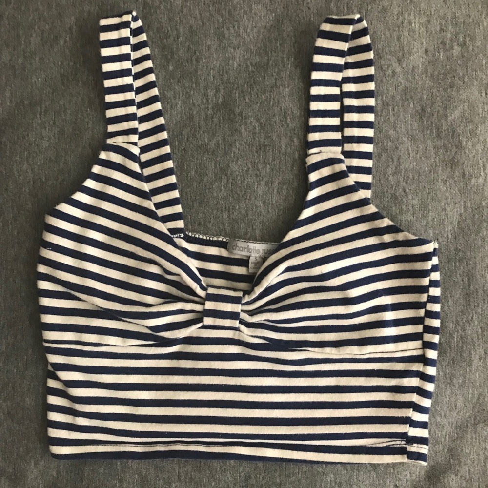 Striped crop top